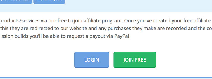 affiliate program register